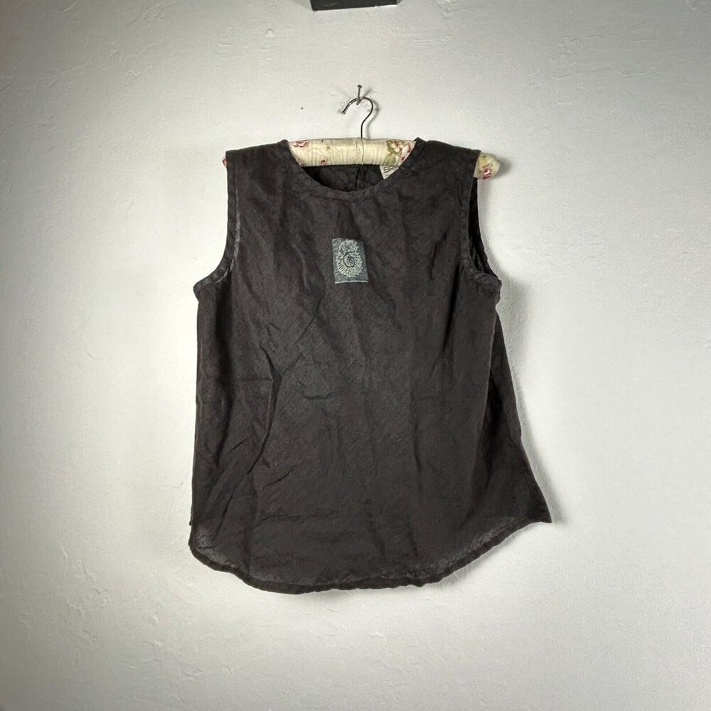 Bread Womens Sz 2X Black Crewneck Sleeveless Pullover Comfy Stretch Tank Top
